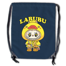  Labubu - Sárga esőkabátos tornazsák tornazsák