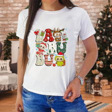  Labubus női póló - Karácsonyi labubu női póló
