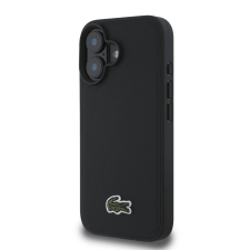 Lacoste Iconic Petit Pique Woven Logo iPhone 16 MagSafe tok, fekete tok és táska