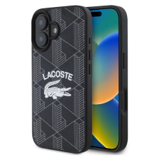 Lacoste Lacoste Blend Monogram MagSafe tok iPhone 16 készülékhez fekete tok és táska