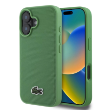 Lacoste Lacoste Iconic Petit Pique Woven Logo MagSafe tok iPhone 16 készülékhez zöld tok és táska