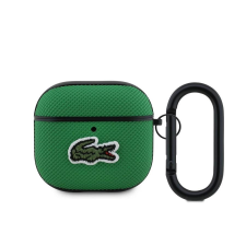 Lacoste Petit Pique Croc Logo Patch tok AirPods 4 készülékhez zöld tok és táska