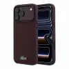 Lacoste PVC Iconic Petit Pique Metal Logo MagSafe tok, Apple iPhone 18 Pro Max - Burgundy