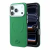 Lacoste PVC Petit Pique Semi Wrap Embossed MagSafe tok, Apple iPhone 18 Pro Max - Estragon