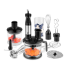 Lafe BZL001, 1000W, 6in1, 500 & 700 ml, Cserélhető fej, Nemesacél, Multifunkciós, Botmixer szett