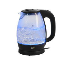 Lafe CEG012.1 2200W 1.7L BPA-mentes üveg fekete vízforraló vízforraló és teáskanna