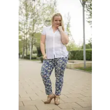  Lafei  Nier virágos farmernadrág női nadrág