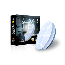  Lagoon PP Drippy fehér vízvédett LED mennyezeti lámpa (LEDM-4475) LED 1 izzós IP44 világítás