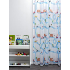 Laguna Fehér voila fényáteresztő gyerek kész függöny autó autópálya 180x400cm lakástextília