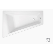  Laguna Idea Plus 160x100x46 cm akril asszimetrikus kád, balos 200 l kád, zuhanykabin