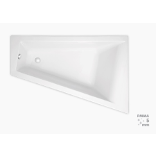  Laguna Idea Plus 160x100x46 cm akril asszimetrikus kád, jobbos 200 l kád, zuhanykabin