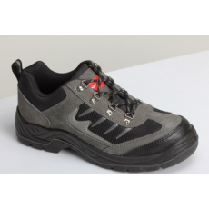 Lahti Pro Cipő Velúr/Fekete Szürke/Fekete, S1P Sra, 39 (L3040539)