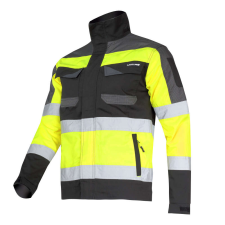 Lahti Pro Figyelmeztető kabát fekete és sárga, &quot;l&quot;, ce, lahti láthatósági ruházat