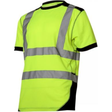 Lahti Pro Figyelmeztető póló, sárga és fekete, 