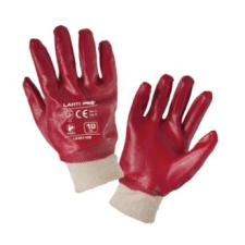 Lahti Pro L240109W PVC Kesztyű Piros 12 Pár, 9, CE, (L240109W) védőkesztyű