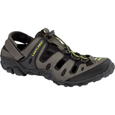 Lahti Pro Pu/ kötött khaki-fekete-zöld szandál, 