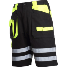 Lahti Pro Rövid rövidnadrág fekete-sárga 100% pamut, 