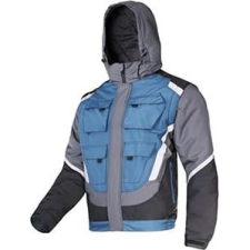 Lahti Pro Szigetelt kabát fekete-szürke-türk. fényvisszaverővel, "3xl", ce, lahti (L4092406) munkaruha