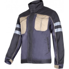 Lahti Pro Szürke/Fekete/Bézs Pulóver Fényvisszaverő Csíkokkal, XXL, Lahti (L4040805)