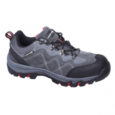 Lahti Pro Szürke-Piros Szarvasbőr Cipő, S1P Sra, 45 (L3041045)