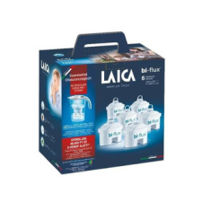 Laica 6db-os bi-flux univerzális szűrőbetét Laica Stream Line fehér kancsóval 1db kisháztartási gépek kiegészítői