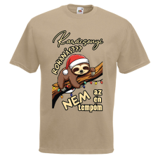  Lajhár tempó - Karácsonyi Férfi Póló férfi póló