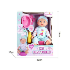 Lalka bobas 29 cm z akcesoriami i nocnikiem baba