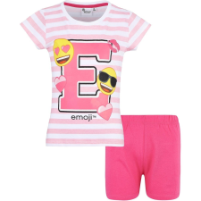 Lamaloli Emoji csíkos-pink pizsama gyerek ruha szett