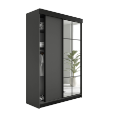  Lamaro Tolóajtós Szekrény tükörrel 138x205cm - grafit bútor