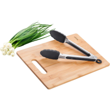 LAMART Bamboo LT2060 vágódeszka szilikonos fogócsipesszel (LT2060) konyhai eszköz