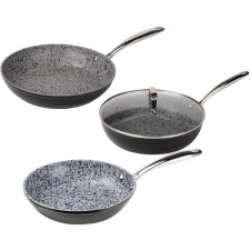 LAMART Granit, serpenyő készlet, 20 / 26 / 28 cm, fedő edény
