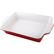 LAMART LT9203 Casa Szögletes Sütőedény 2.5L Piros/Fehér sütés és főzés