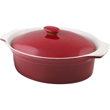 LAMART LT9206 CASA Ovális Sütőedény 2.7L Piros/Fehér edény