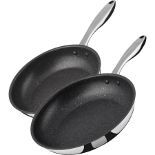 LAMART SOTE rozsdamentes acél serpenyők, 24 és 28 cm (N/A) edény