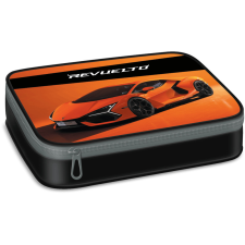  Lamborghini autós emeletes tolltartó – üres, fekete-narancs tolltartó