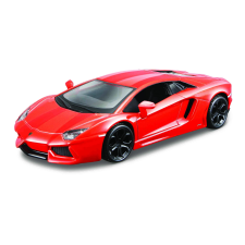  Lamborghini Aventador Coupe narancssárga modellautó autópálya és játékautó