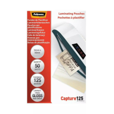  Lamináló fólia, 54x86mm, 125 mikron, fényes, 50 db/doboz, Fellowes® lamináló fólia
