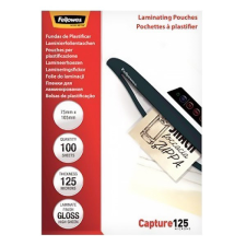 Lamináló fólia FELLOWES 75x105 mm 125 mikron fényes 100/csom lamináló fólia