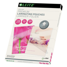 Lamináló fólia LEITZ A/4 125 mikron 100ív/csomag fényes lamináló fólia