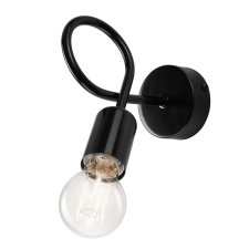 Lamkur Fali lámpa égő CAMILLA E27 Black Loft KM-1.79 Lamkur világítás