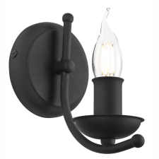 Lamkur Fali lámpa lámpatest LUCY E14 Black Classic KM-1.153 Lamkur kültéri világítás