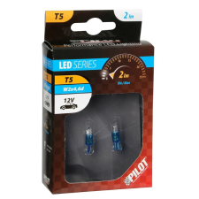 Lampa 12V (T5) LED dióda, kék színű, pár (0158412) (LA0158412) autóalkatrész