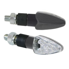 Lampa "Atom" LED motorkerékpáros index párban, fekete (0190101) (LA0190101) autóalkatrész