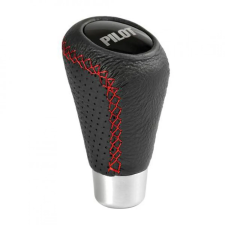  Lampa Speed Sport Sebváltógomb - Fekete bőr, Piros Varrás váltógomb