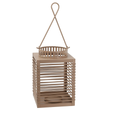  Lámpás fém taupe M24cm dekorációs kellék