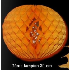  Lampion gömb (30 cm) narancssárga party kellék