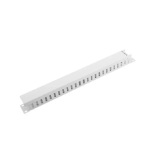 Lanberg 1U 19" kábelrendező takarópanellel szürke (AK-1201-S) egyéb hálózati eszköz