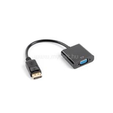 Lanberg 20cm DisplayPort 1.1 apa - VGA anya adapter (AD-0002-BK) kábel és adapter