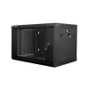 Lanberg 6U 19" fali rack szekrény 600x450mm fekete (WF01-6406-10B) (WF01-6406-10B)