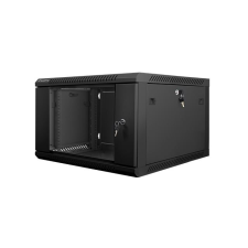 Lanberg 6U 19" fali rack szekrény 600x600mm fekete (WF01-6606-10B) (WF01-6606-10B) asztali számítógép kellék